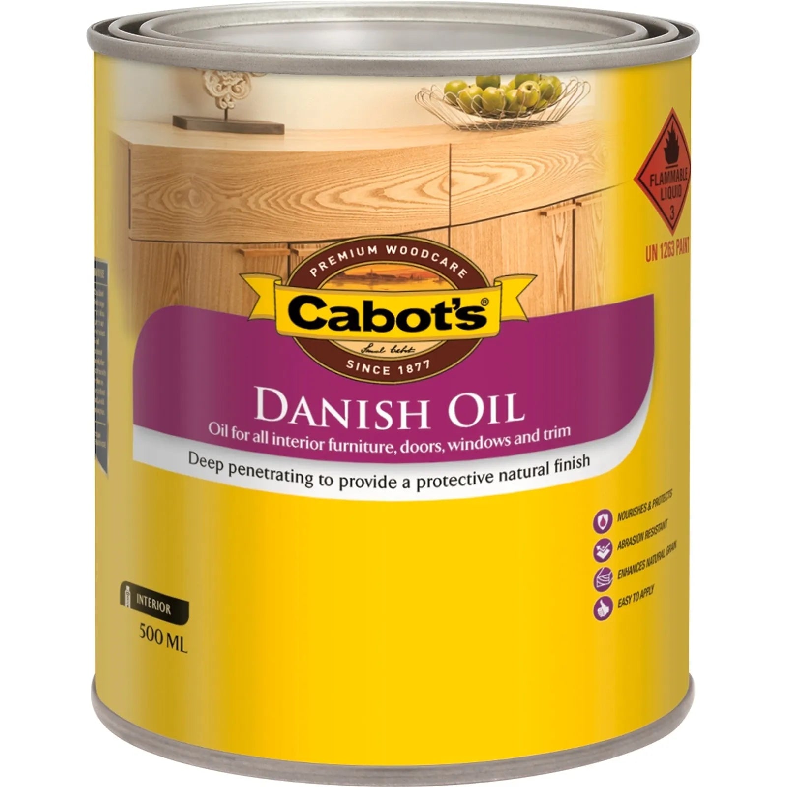 Cabot's 500mL Clear Danish Oil