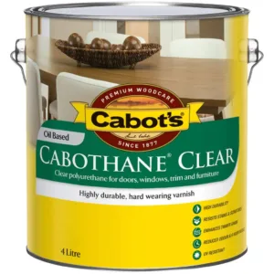 Cabot's Cabothane Clear Oil Based Gloss 4L