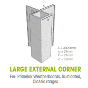 HardieEdge Aluminium External Corner #305914