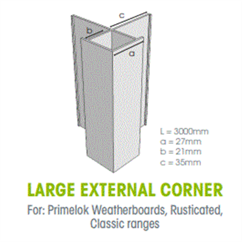 HardieEdge Aluminium External Corner #305914