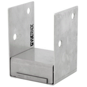 Post Support Bolt Down Galv Black 90mm Pryda Box 6