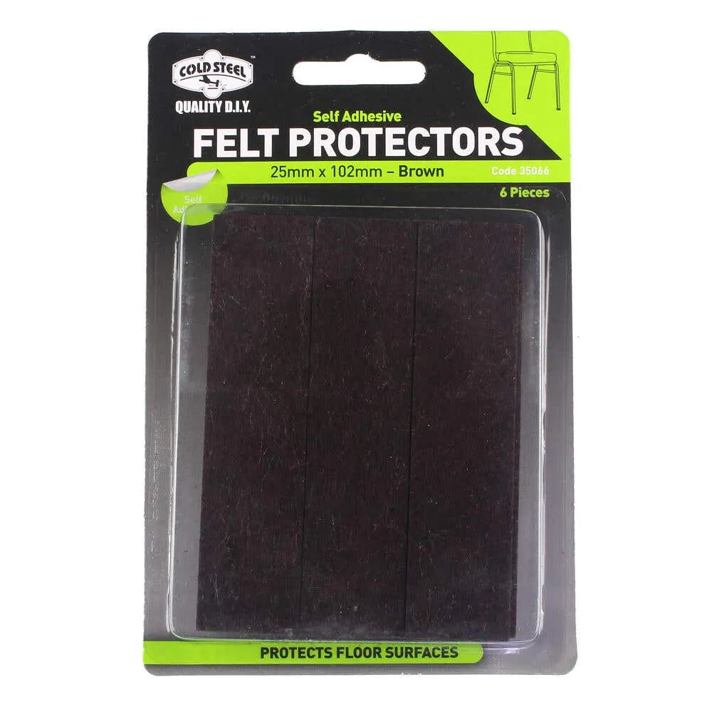 Cold Steel Felt Protectors Strip Brown 25 x 102mm