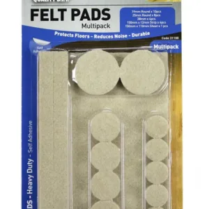 Cold Steel Heavy Duty Felt Pads Multipack Beige - 27 Pack