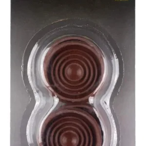Cold Steel Round Rubber Castor Cups Brown 44mm (4 Pack)