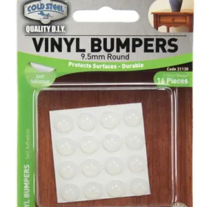 Cold Steel Round Vinyl Bumpers Opaque 9.5mm - 16 Pack