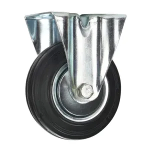 Cold Steel Rubber Fixed Castor Black 125mm