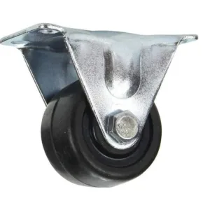 Cold Steel Rubber Fixed Castor Black 40mm