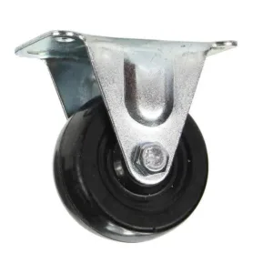 Cold Steel Rubber Fixed Castor Black 50mm