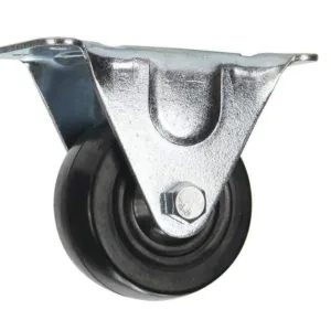 Cold Steel Rubber Fixed Castor Black 63mm