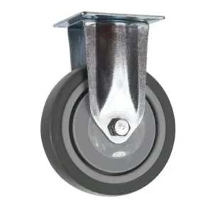 Cold Steel Rubber Fixed Castor Grey 100mm