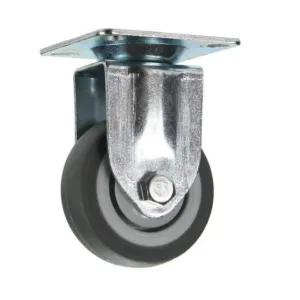 Cold Steel Rubber Fixed Castor Grey 50mm