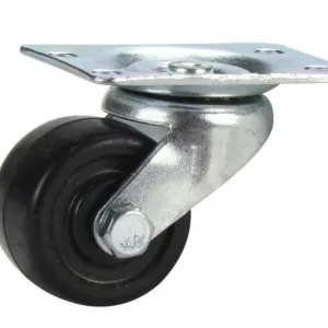 Cold Steel Rubber Swivel Castor Black 40mm