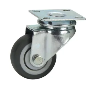 Cold Steel Rubber Swivel Castor Grey 50mm