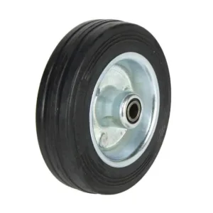Cold Steel Rubber Wheel with Steel Centre 100mm