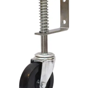 Cold Steel Spring Loaded Swivel Gate Castor 100mm