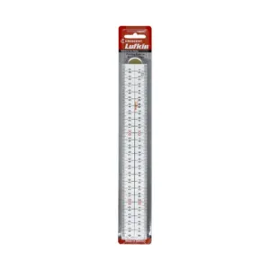 Crescent Lufkin 4 Fold Bevelled Edge Folding Ruler White 1m