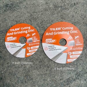 Tiler Cutting And Grinding Disc 4 & 5 inch (2 Sizes) - Size: 4 inch