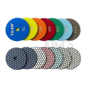 Kc Tiler Dry Polishing Pad 4, 5inch Grit #50~#3000 - Grit: 4"- #100
