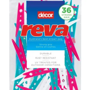 Decor Reva Standard Clothes Peg - 36 Pack