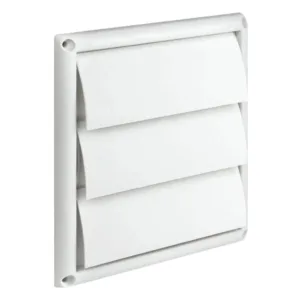 Deflecto Gravity Louvre Wall Vent Plastic 125mm