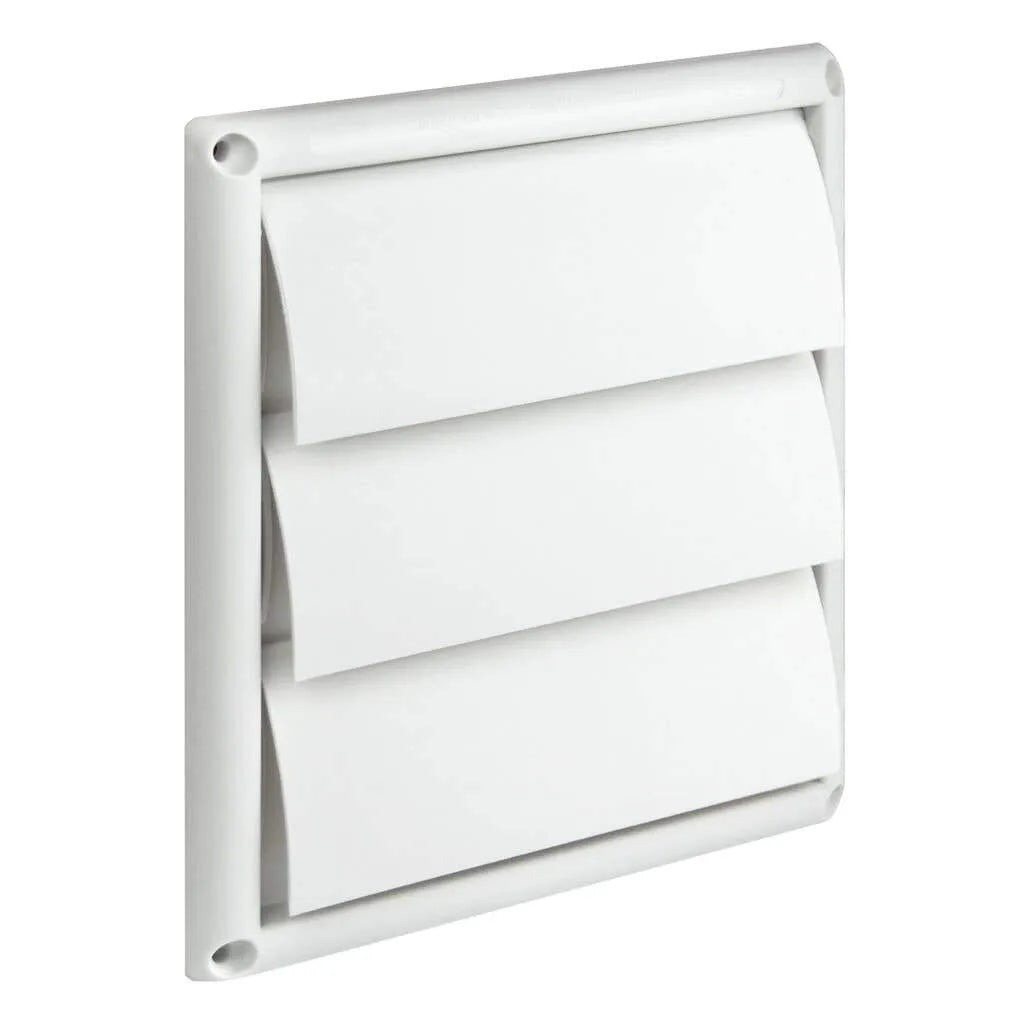 Deflecto Gravity Louvre Wall Vent Plastic 125mm