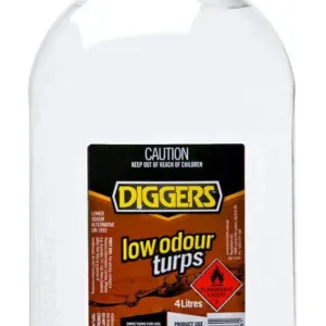 Diggers Low Odour Mineral Turpentine 4L