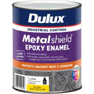 Dulux Metalshield Epoxy Enamel Gloss Bold Yellow 1L