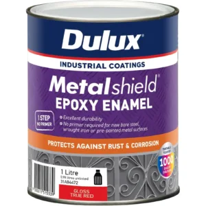 Dulux Metalshield Epoxy Enamel Gloss True Red 1L
