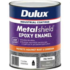 Dulux Metalshield Epoxy Enamel Gloss Woodland Grey 1L