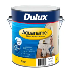 Dulux Aquanamel Gloss Vivid White 2L