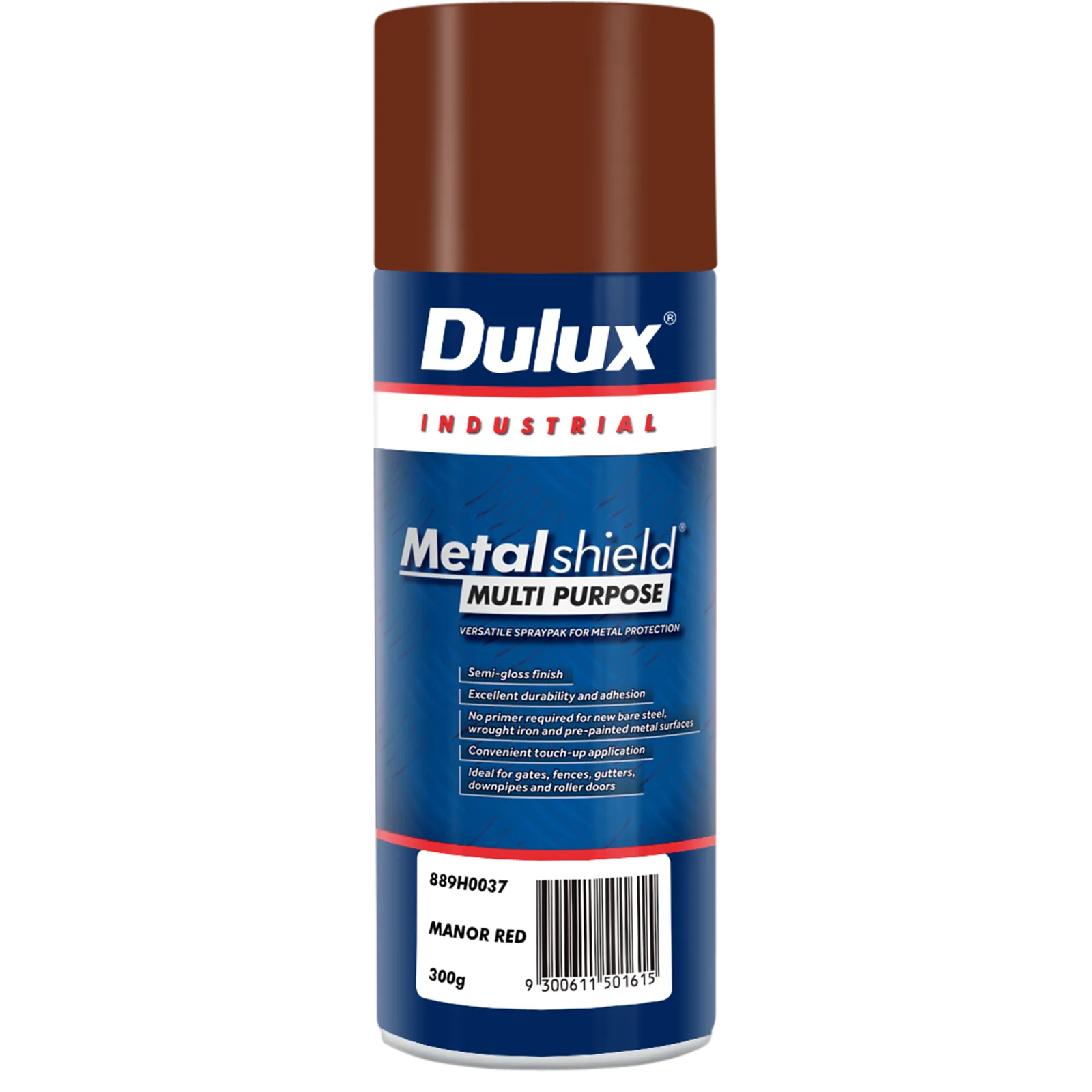 Dulux Metalshield Multipurpose Spray Manor Red 300g