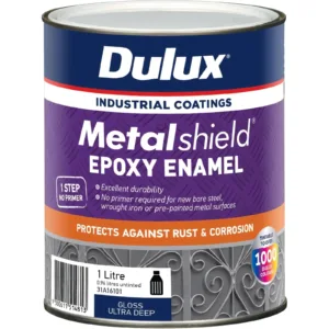 Dulux Metalshield Epoxy Enamel Gloss Ultra Deep 1L