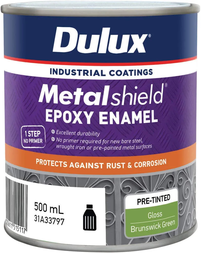 Dulux Metalshield Epoxy Enamel Gloss Brunswick Green 500mL