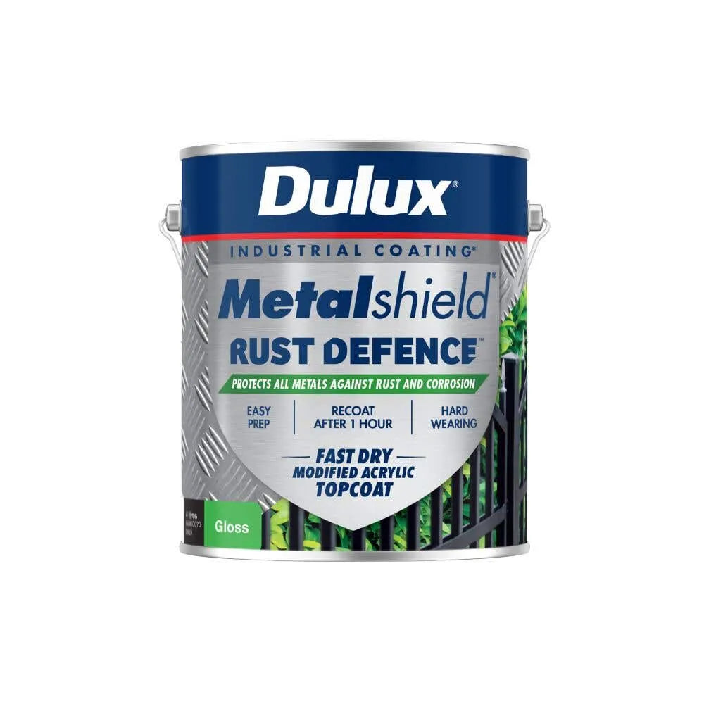 Dulux Metalshield Rust Defence Gloss Black 4L