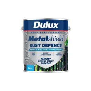 Dulux Metalshield Rust Defence Satin Black 4L