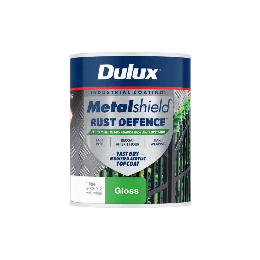 Dulux Metalshield Rust Defence Gloss Vivid White 1L