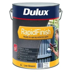 Dulux Rapid Finish Exterior Low Sheen Vivid White 10L