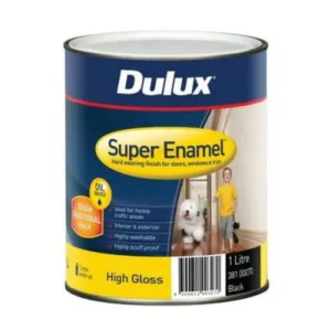 Dulux Super Enamel Gloss Black 1L