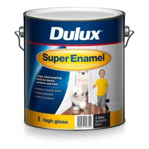 Dulux Super Enamel Gloss Black 4L