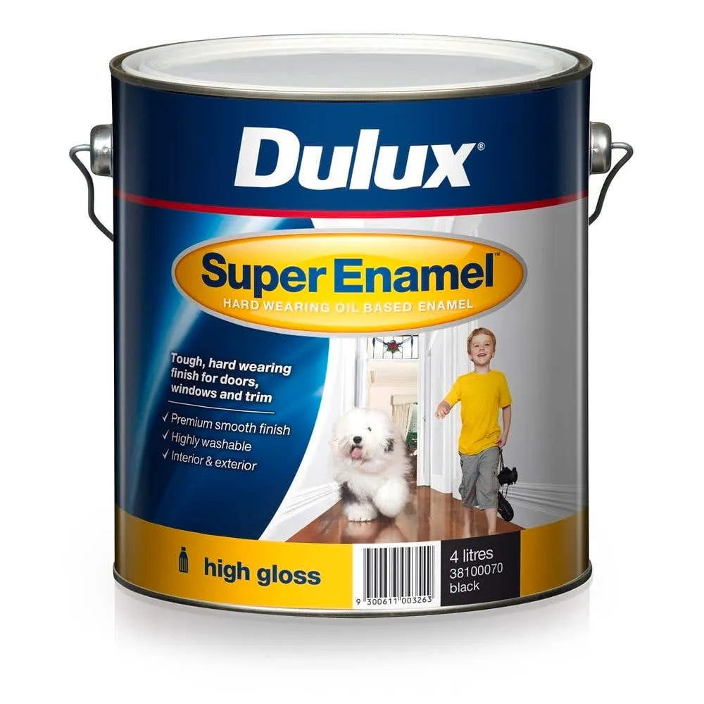 Dulux Super Enamel Gloss Black 4L