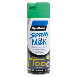 Dy-Mark Spray & Mark Paint 350g Fluoro Green
