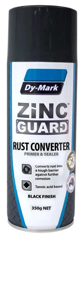Dy-Mark Zinc Guard Rust Converter Primer & Sealer Matte Black 350g