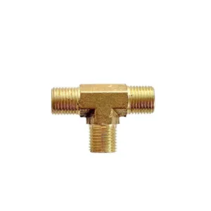 EMax Tee Air Fitting Brass Male 1/4"