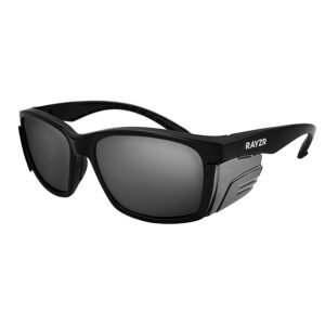 Rayzr Safety Glasses – Matte Black Frame – Smoke Lens