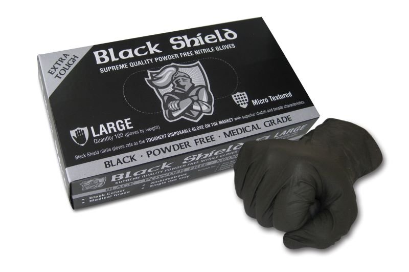 Maxisafe Black Shield Heavy Duty Nitrile Gloves - Size: XL