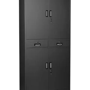 Garage Select 4 Door 2 Drawer Lockable Steel Cabinet Dark Grey