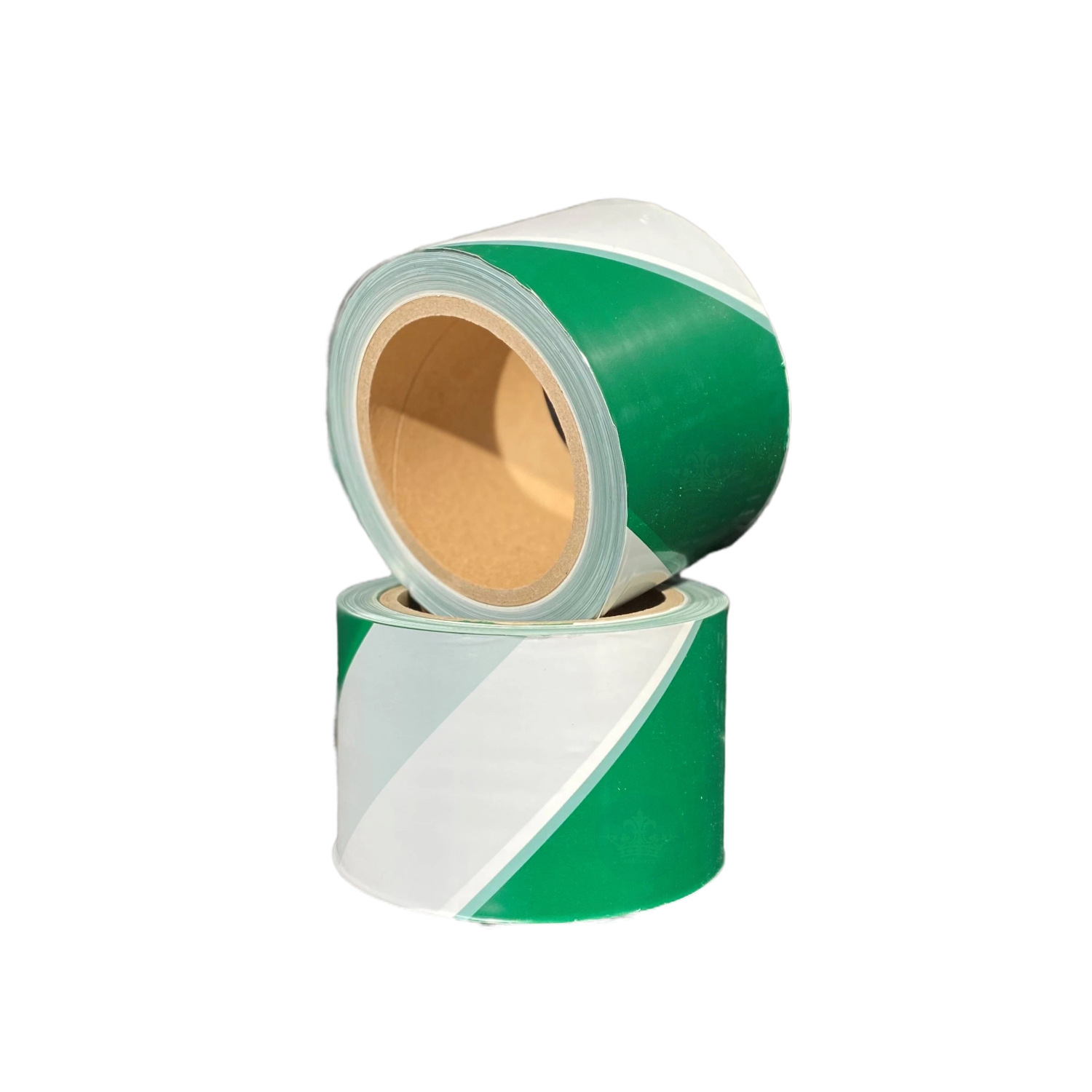 Safety Tape Green White 100m