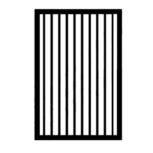 Heavy Security Flat Top Gate 950 x 1200