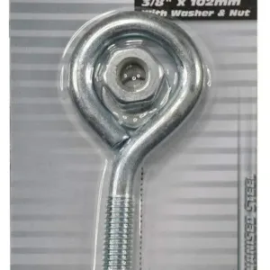 Hard Fast Bolt Eye Z/p 3/8 x 152mm