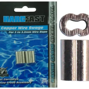 Hardfast Copper Wire Swage Nickel Plated 3.2mm (2 Pack)